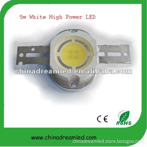 5W Cool white high power LED with Epistar 35mil chip